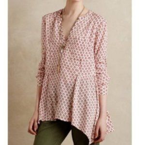 NWOT Anthropologie Maeve Laiken Henley Tunic Top